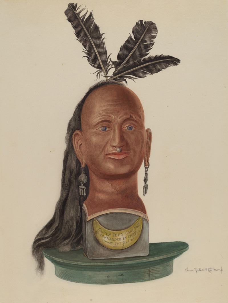 Indian Head by Elmer R. Kottcamp Artvee