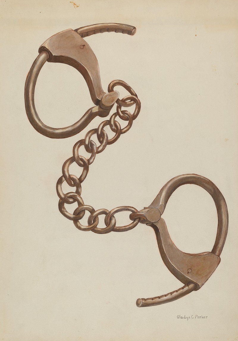 Shackles or Leg Irons by Gladys C. Parker Artvee
