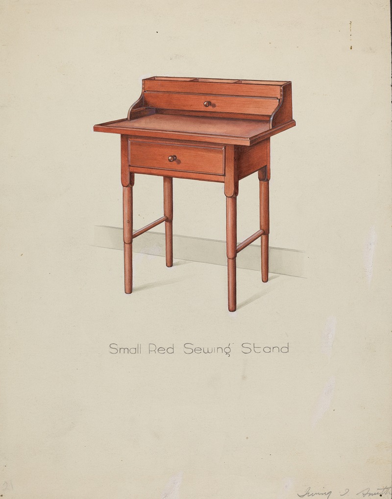 Shaker Sewing Table by Irving I. Smith Artvee