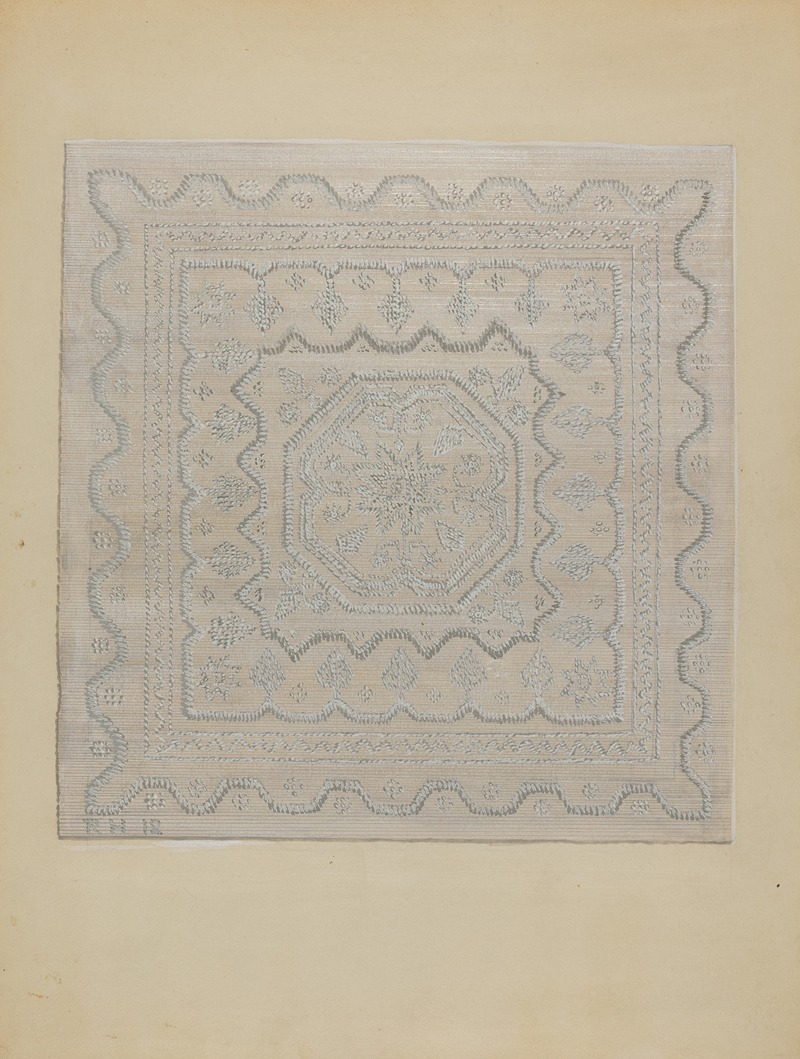 Candlewick Coverlet (Woven) by Jules Lefevere Artvee
