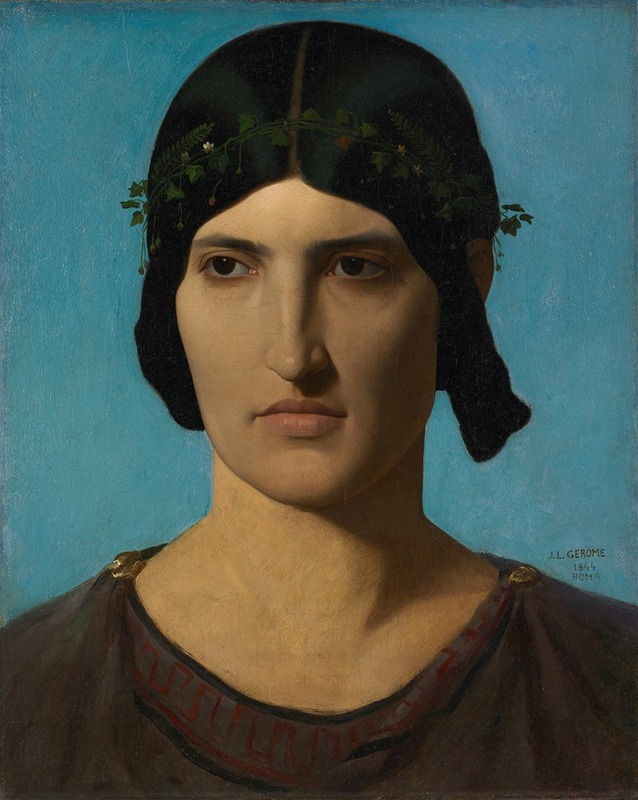 Head of an Italian Woman by JeanLéon Gérôme Artvee
