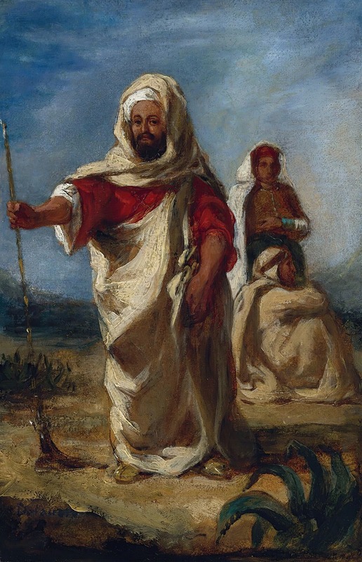 Moroccan Chieftain by Eugène Delacroix Artvee