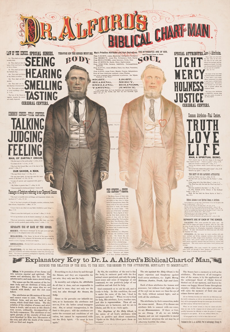 Dr. Alford's biblical chart of man by Dr. L. A. Alford & Son Artvee