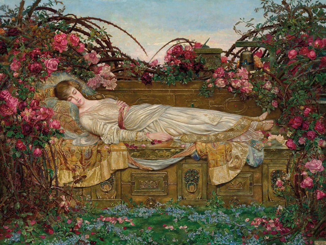 The Sleeping Beauty by Archibald Wakley Artvee