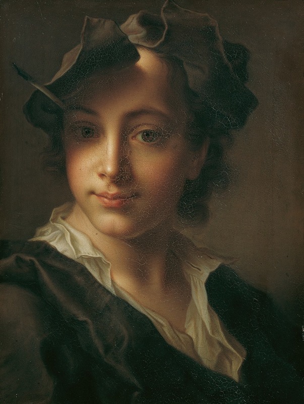 Knabenbildnis by Christian Seybold Artvee