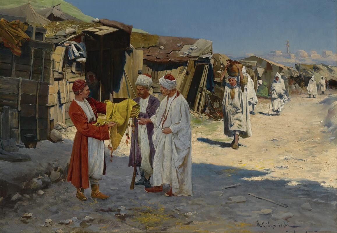 The Silk Merchants by Michał GorstkinWywiórski Artvee