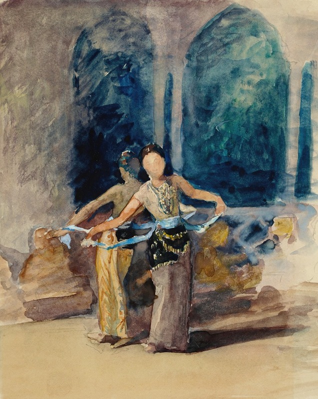 Village Dancing Girls at Garoet in the Preanger Regency, Java by John