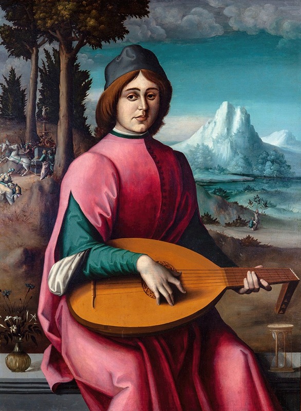 Portrait of a Young Lute Player by Bacchiacca Artvee