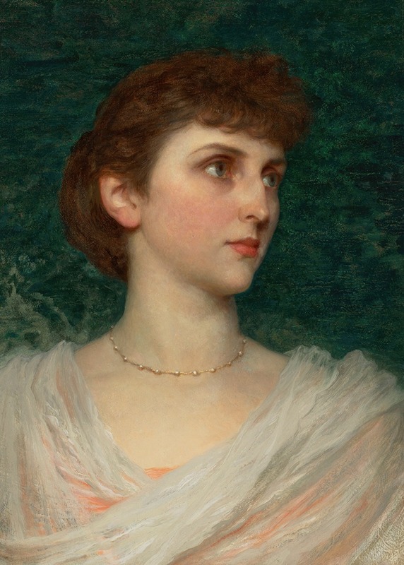 Portrait of Maude Moore by Frank Dicksee Artvee