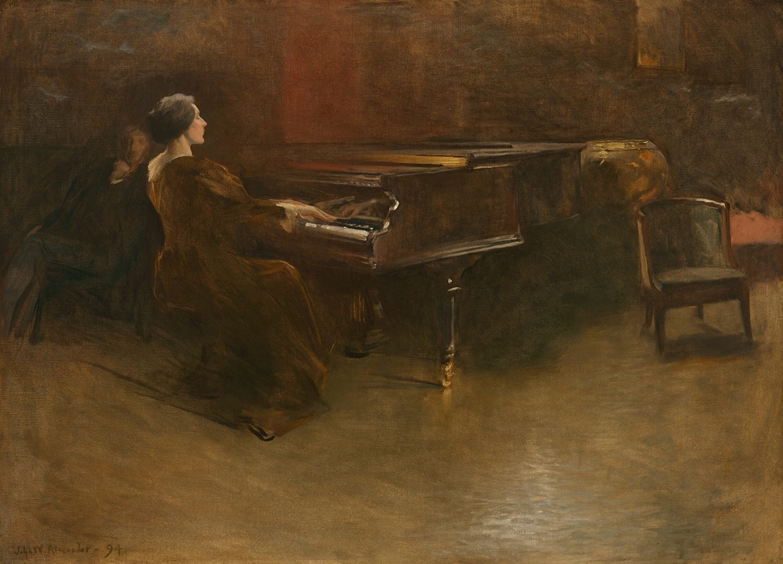 Le Piano by John White Alexander Artvee