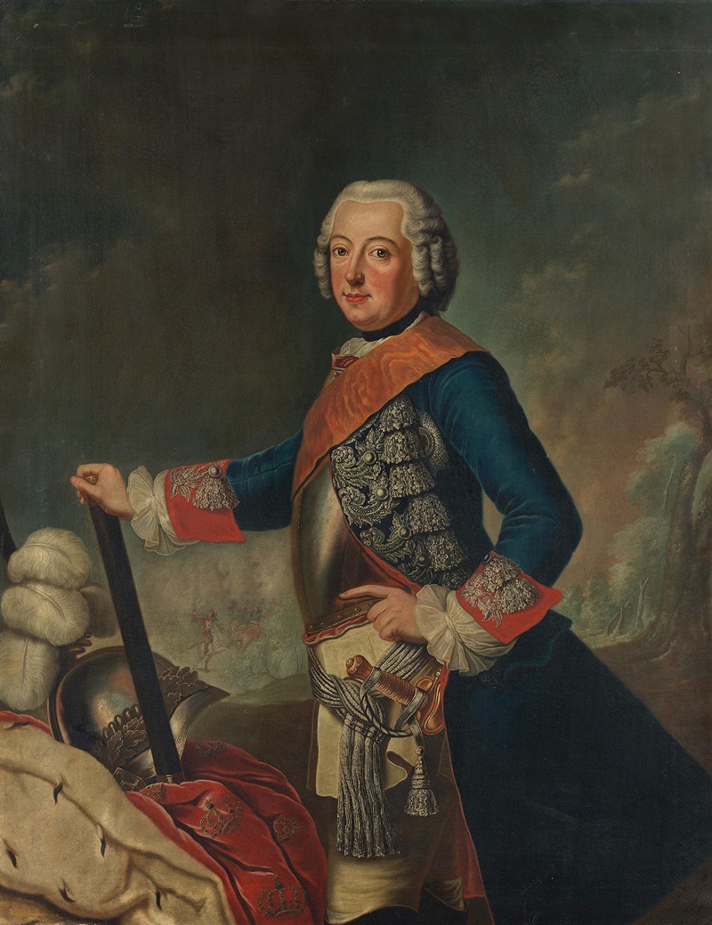 Friedrich II. der Große by Antoine Pesne Artvee