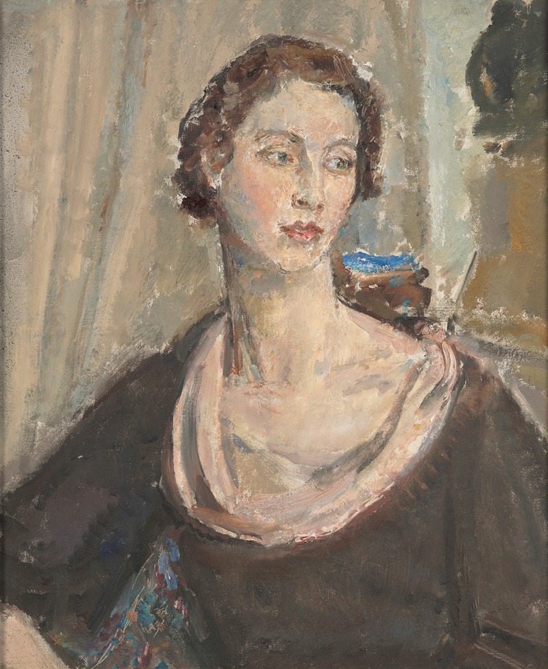 The Countess of Strathcona by Dame Ethel Walker Artvee