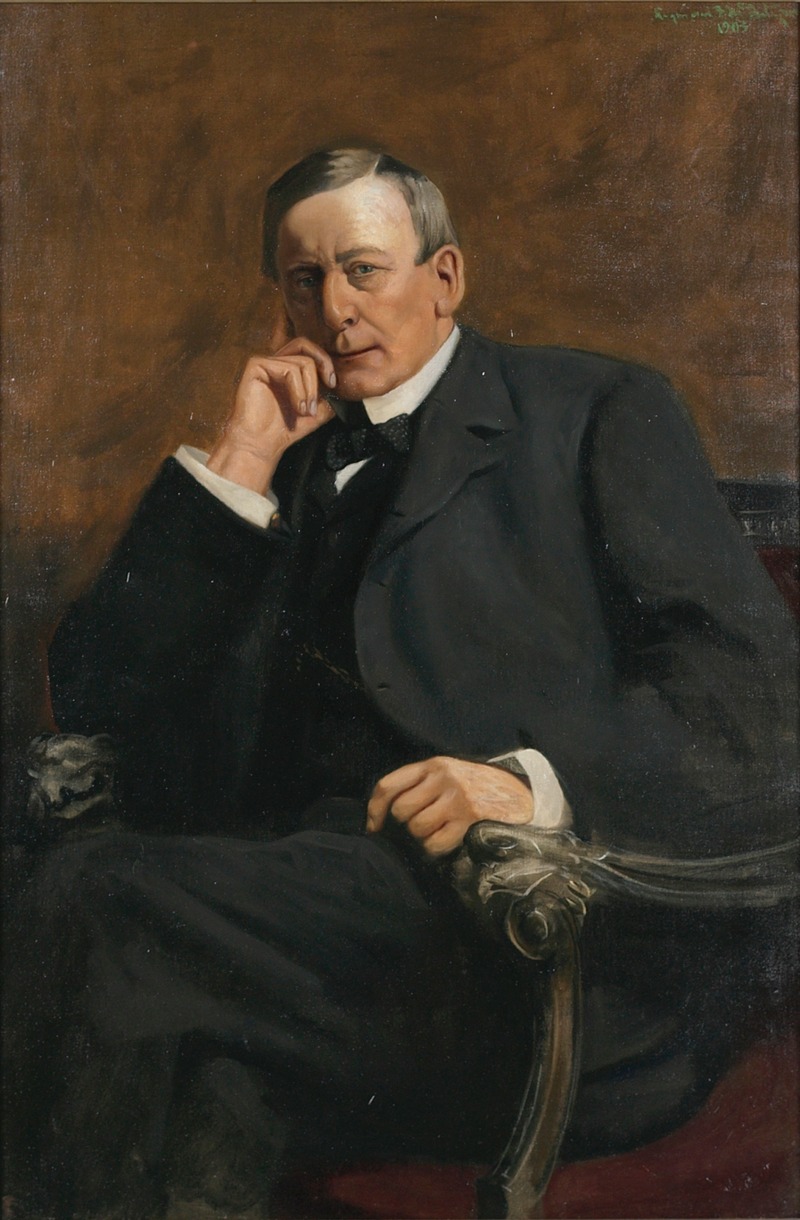 Portrait of William Rolleston by Raymond McIntyre Artvee