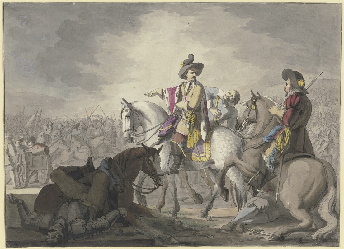 Wallenstein in der Schlacht bei Lützen. by Franz Pforr Artvee