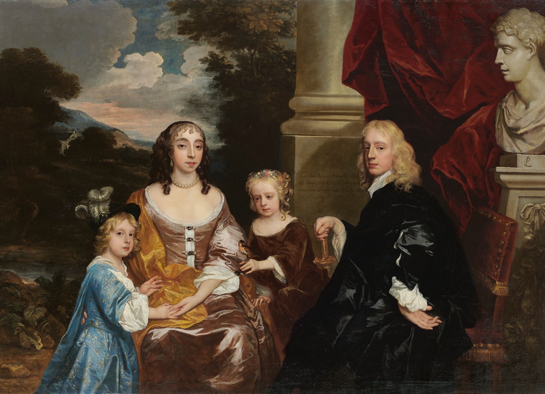 The Carnarvon Family by Sir Peter Lely Artvee