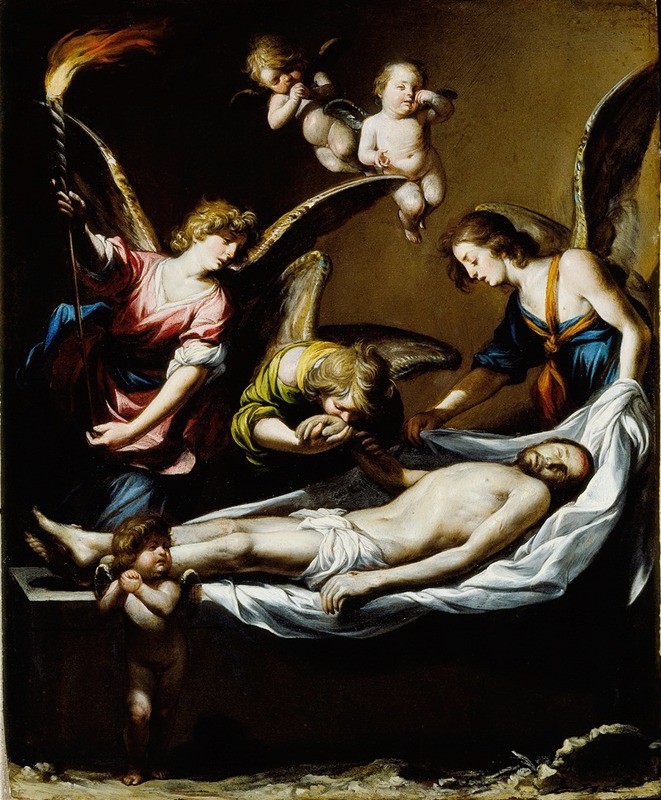 Dead Christ with Lamenting Angels by Antonio del Castillo Y Saavedra