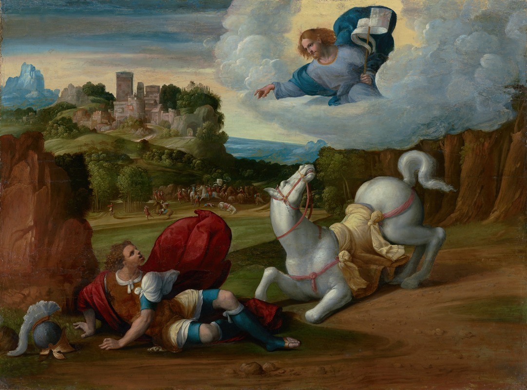 The Conversion of Saint Paul by Benvenuto Tisi Artvee