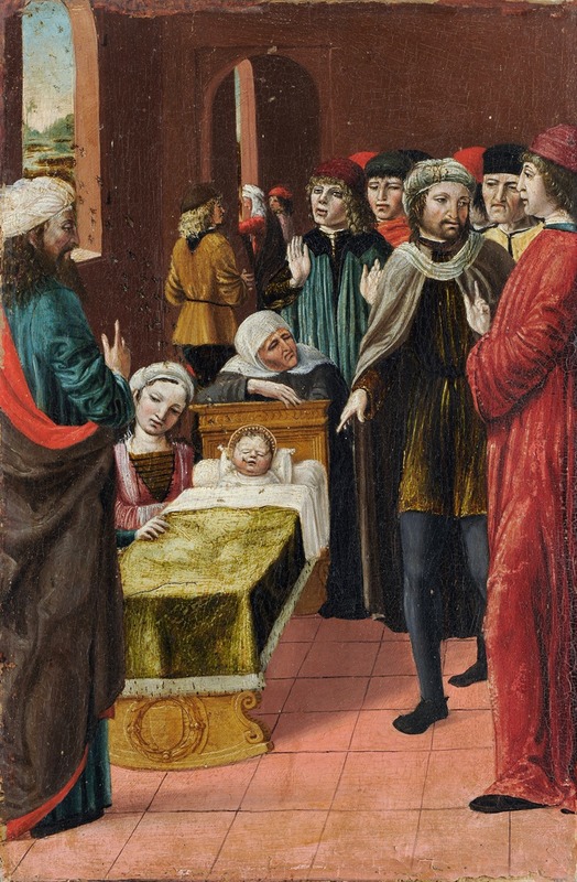 Saint Ambrose and the Miracle of the Bees by Ambrogio Bergognone Artvee