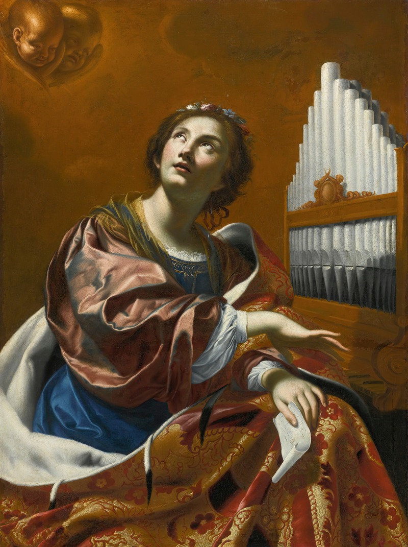 Saint Cecilia by Follower Of Simon Vouet Artvee