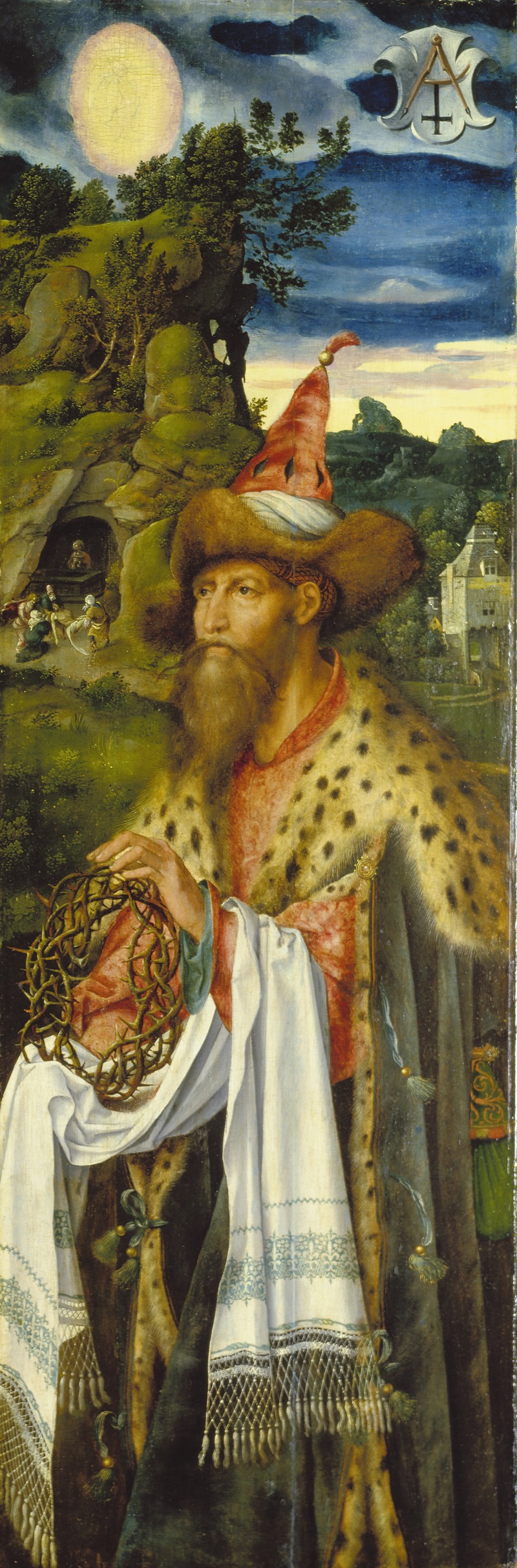 Joseph of Arimathea by Joos Van Cleve Artvee