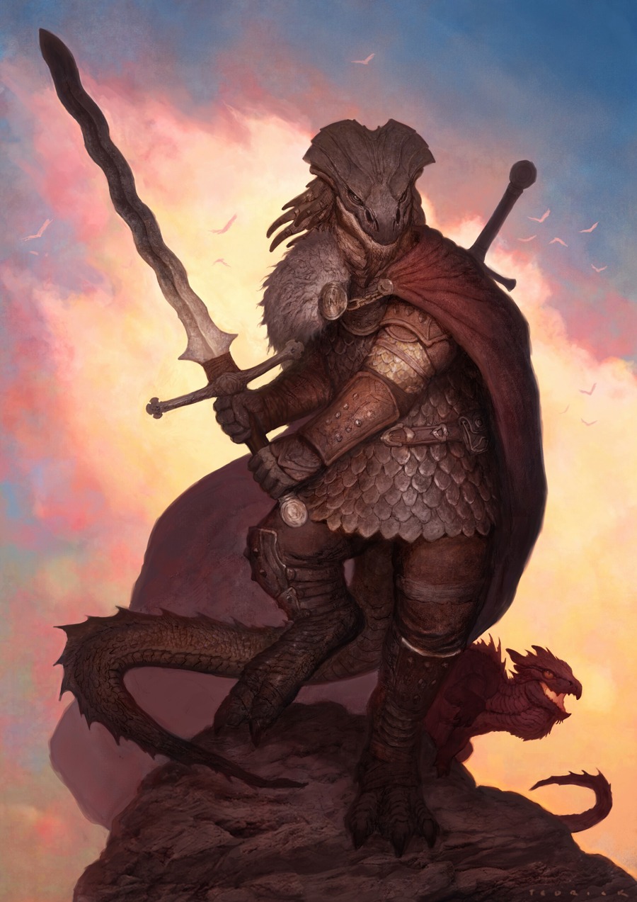 Dragonborn by John Tedrick Artvee