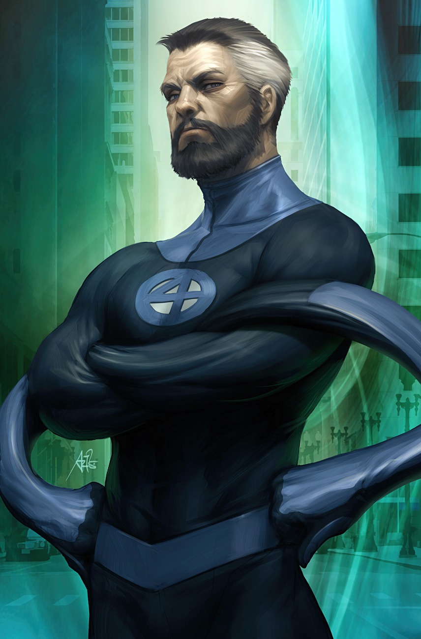 Fantastic Four 1 Mr Fantastic Variant by Stanley Artgerm Lau Artvee