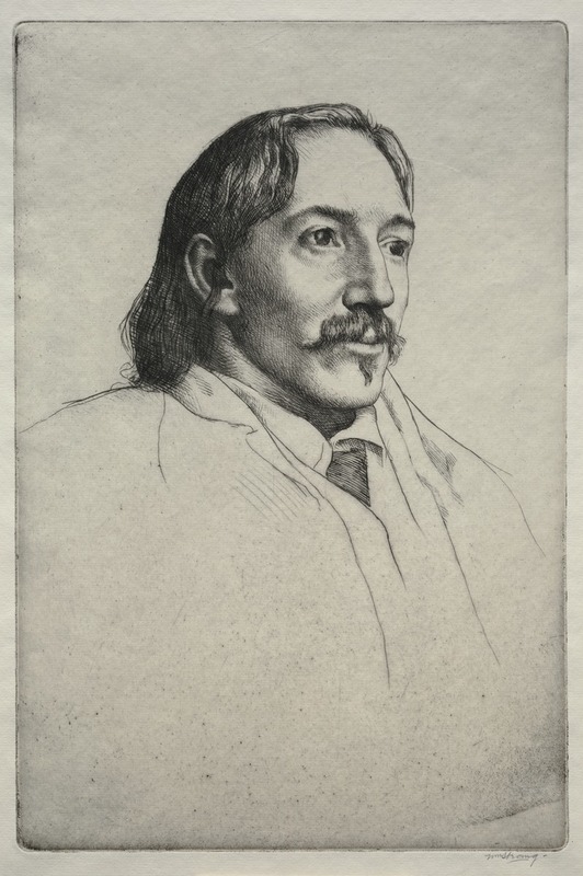 Robert Louis Balfour Stevenson by William Strang Artvee
