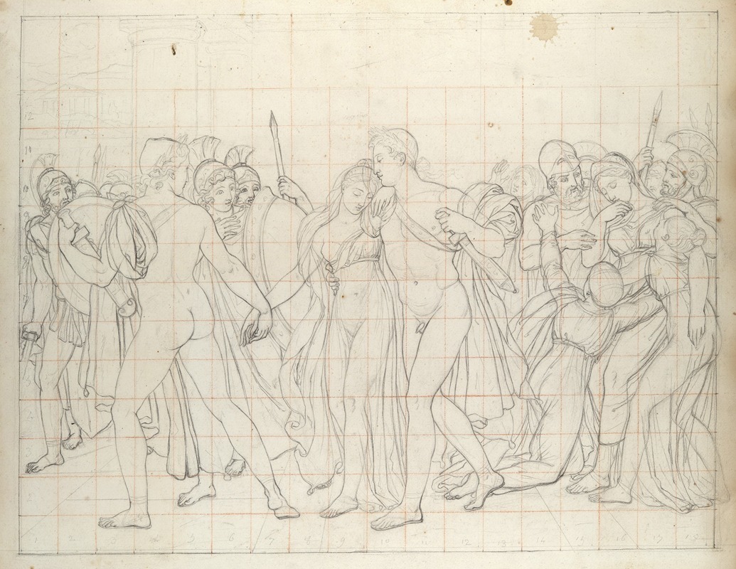 Composition Study for 'Castor and Pollux Freeing Helen' by Joseph