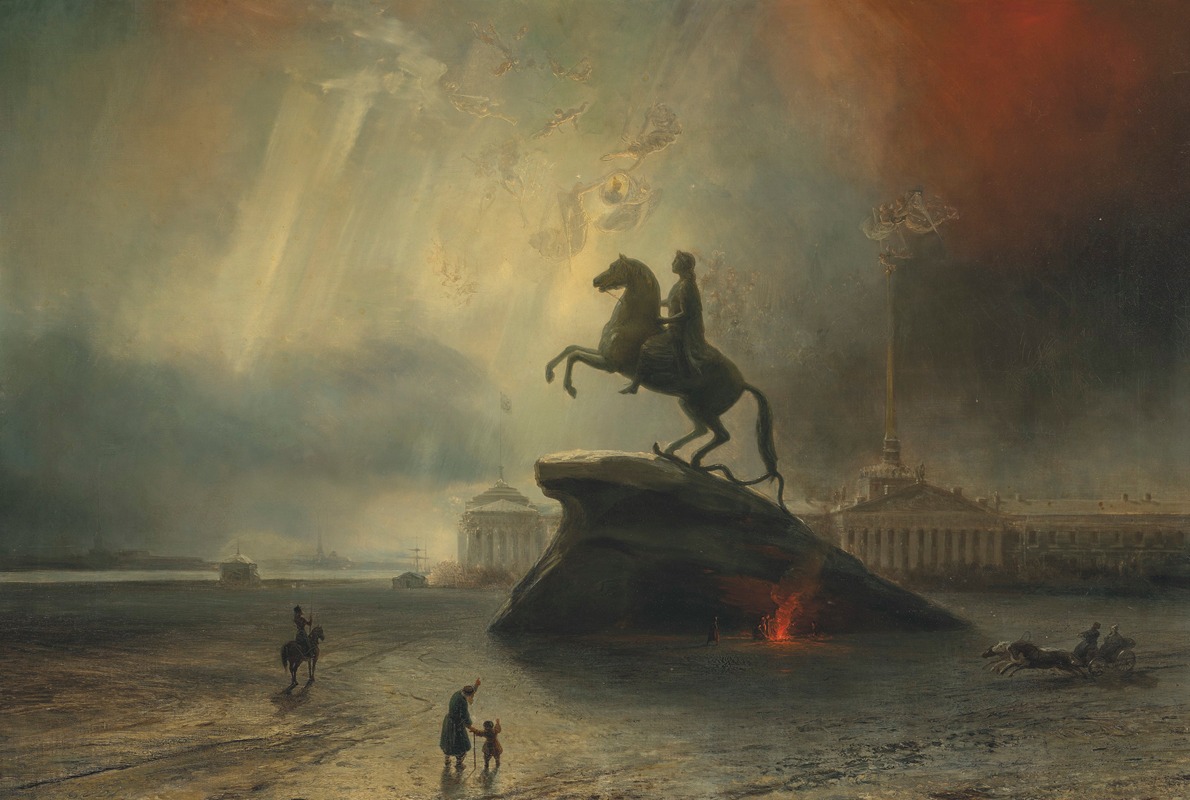 The Bronze Horseman by Henriette Gudin Artvee