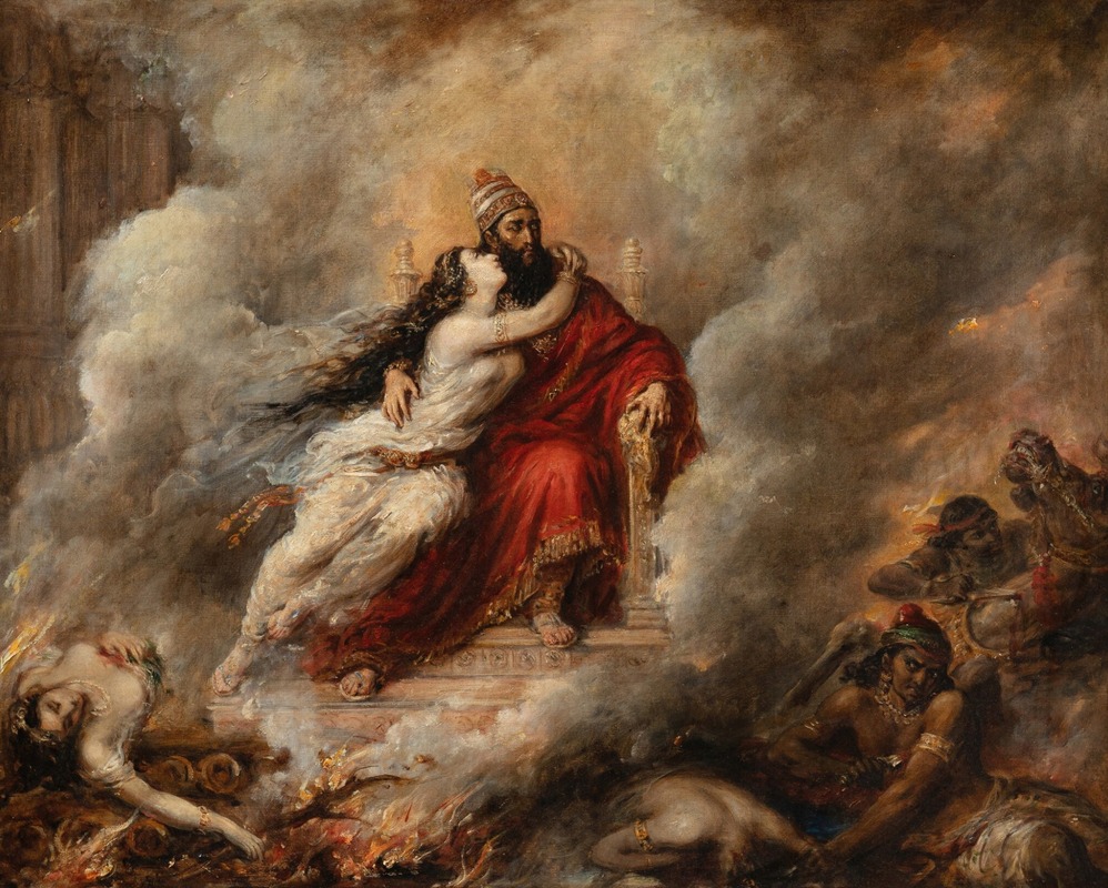 The Death of Sardanapalus by Alexandre Marie Colin Artvee