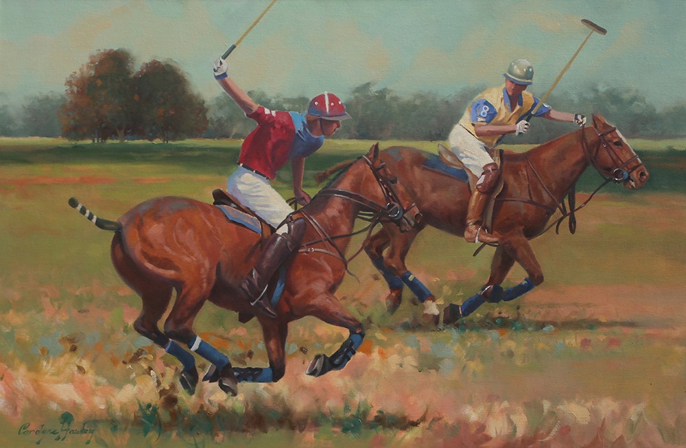 Polo Ponies by Carolyne Hawley Artvee
