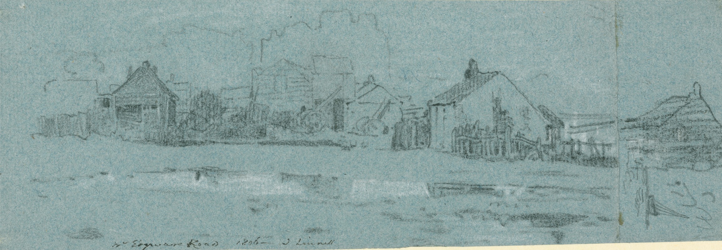 Near Edgware Road, London by John Linnell Artvee