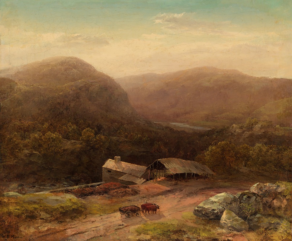 In the Housatonic Valley by Homer Dodge Martin Artvee