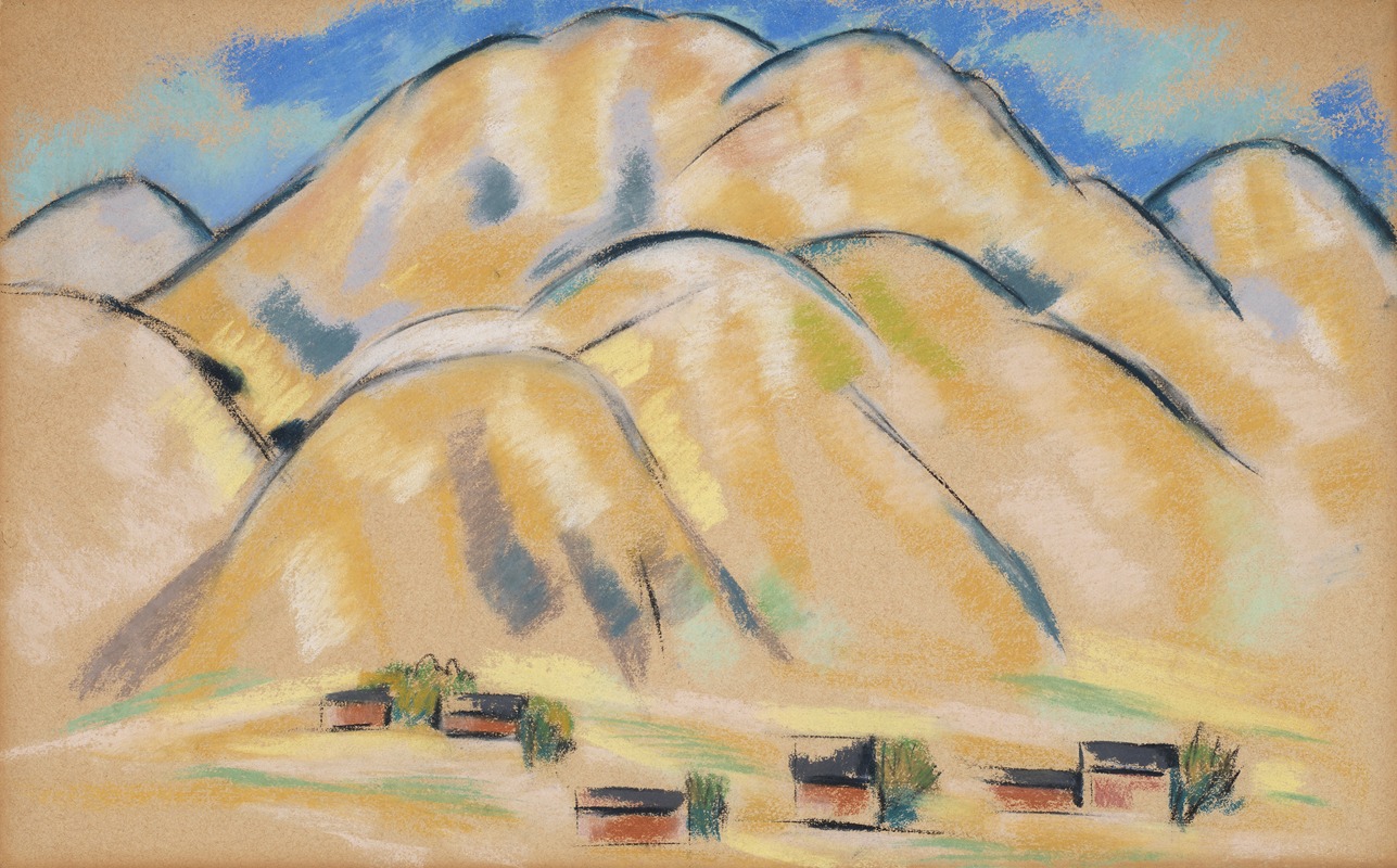 New Mexico Hills by Marsden Hartley Artvee