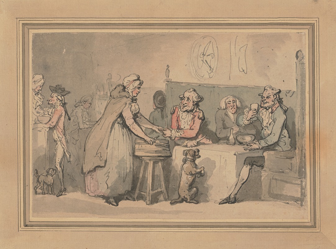 The oyster woman by Thomas Rowlandson Artvee