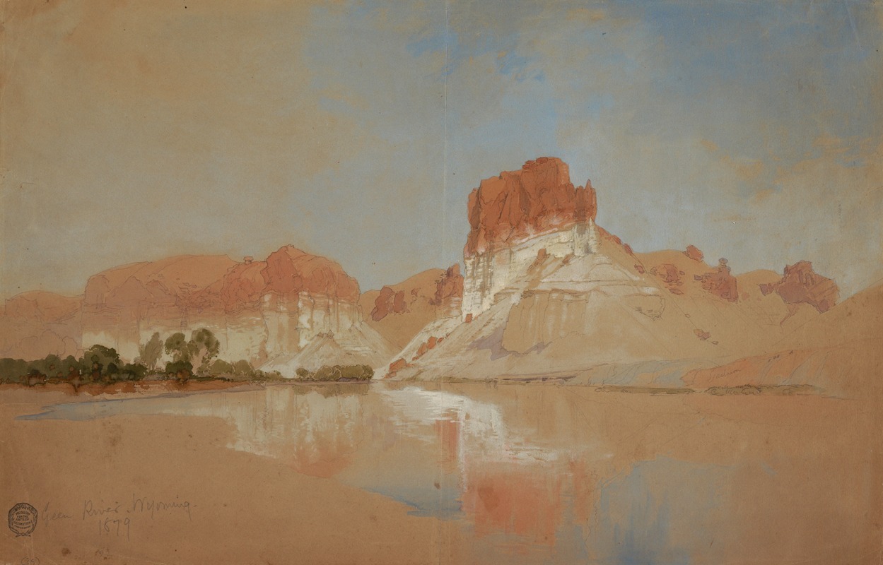 Green River, Wyoming Territory by Thomas Moran Artvee