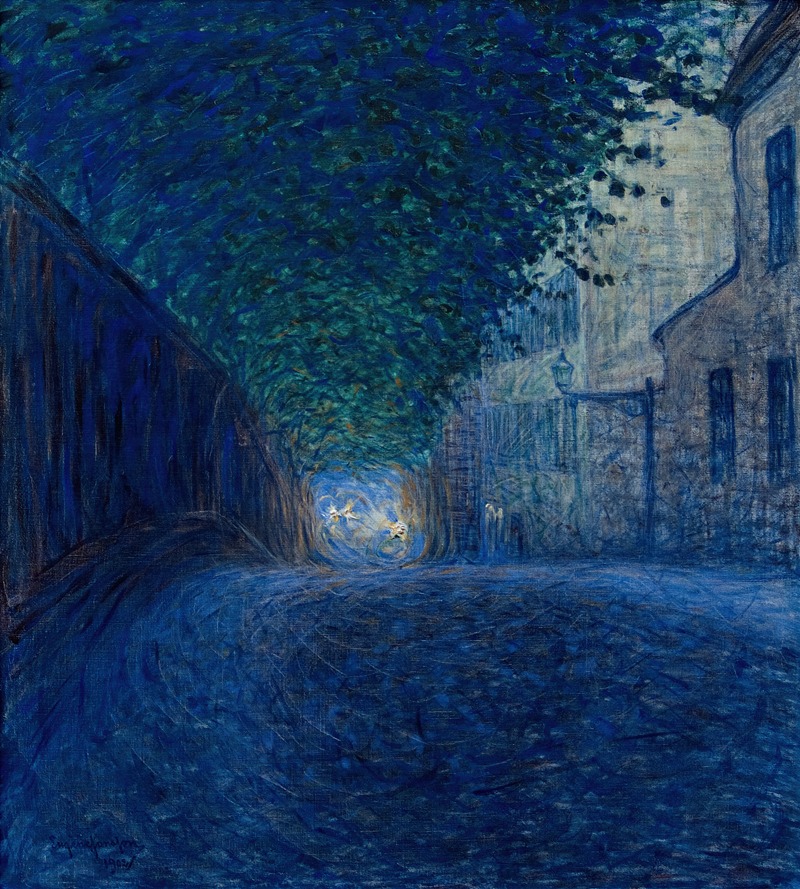 At Dusk by Eugène Jansson Artvee