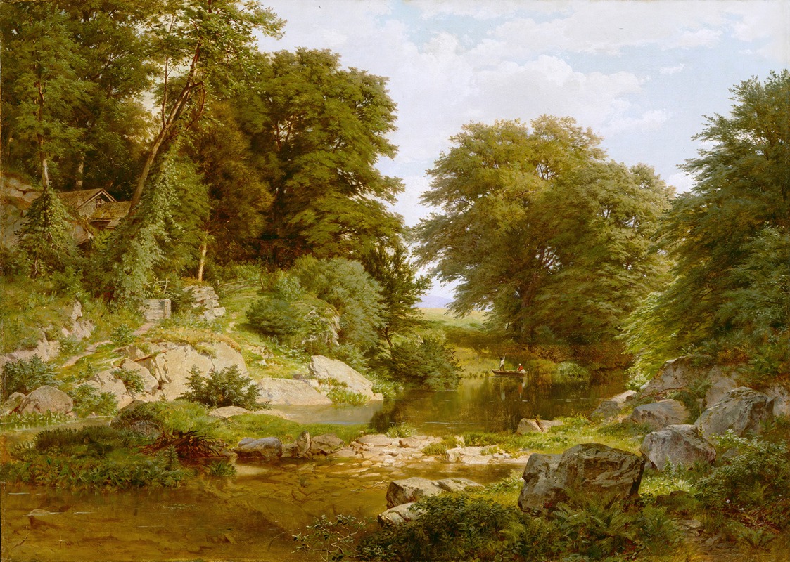 Woodland Brook by William Trost Richards Artvee