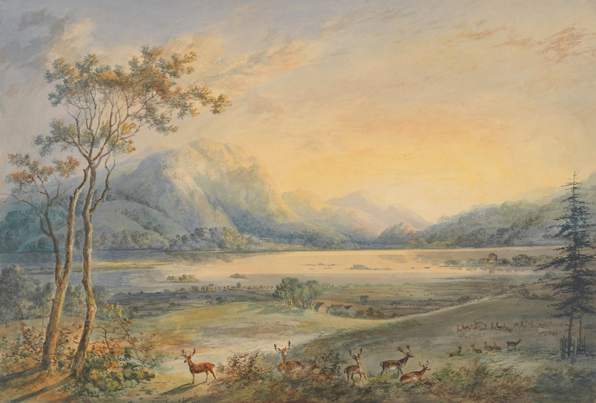 Killarney Lakes from Lord Kenmare’s Deer Park by John Laporte Artvee