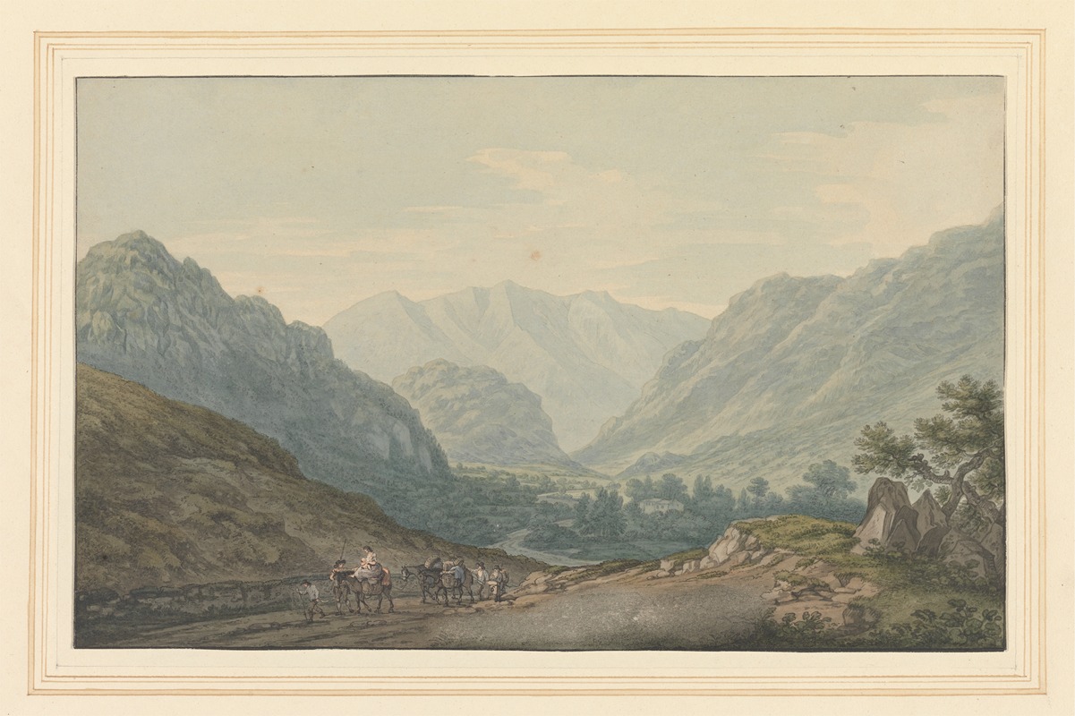 No. View on the Road from Ambleside to Keswick from 6 mile Stone by