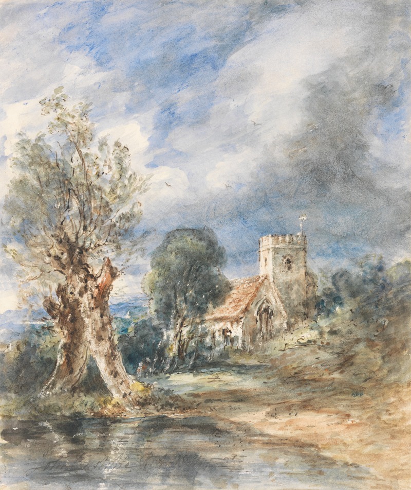 Stoke Poges Church by John Constable Artvee