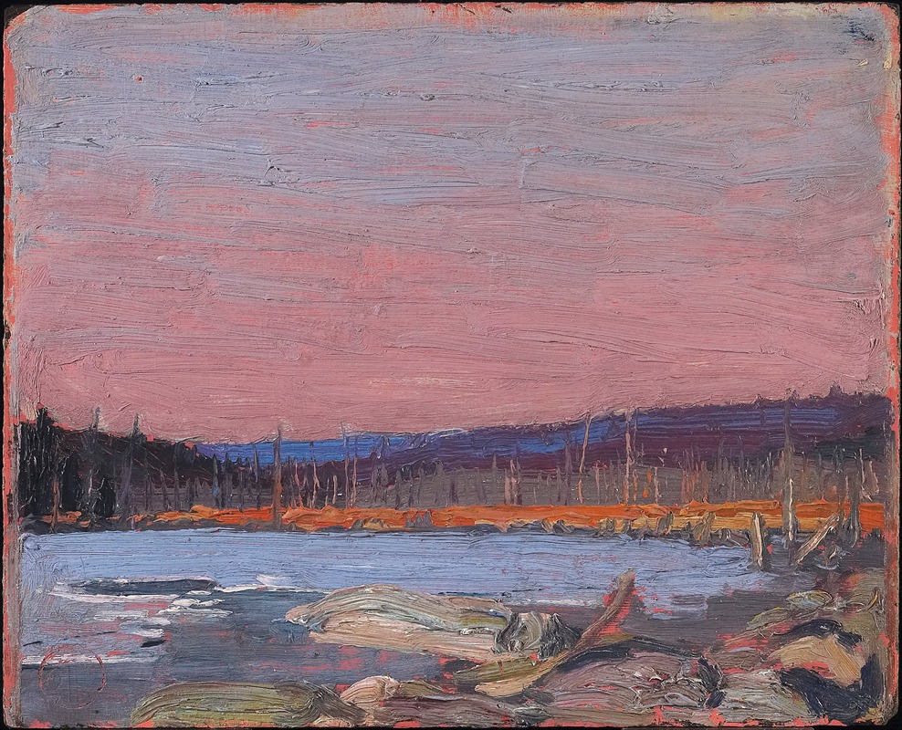 A Northern Lake by Tom Thomson Artvee