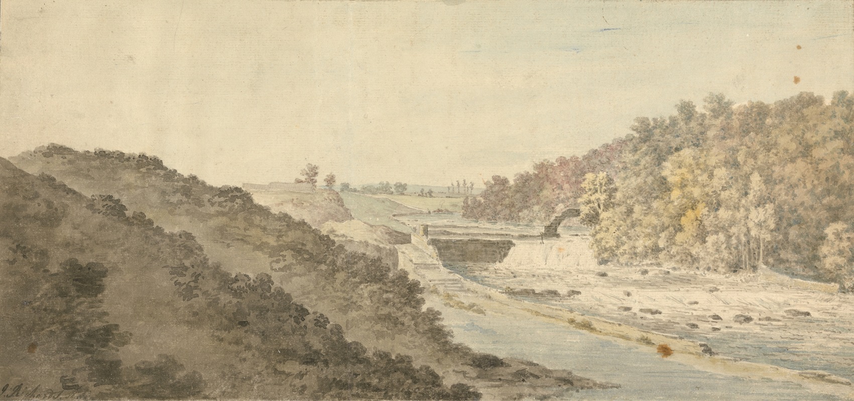 The Salmon Leap at Leixlip, Ireland by Artvee