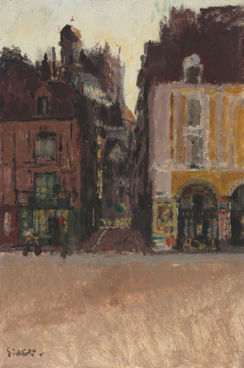 La Rue Notre Dame and the Quai Duquesne, Dieppe by Walter Richard