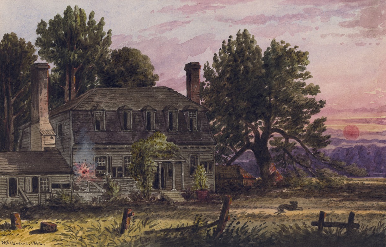 The Moore House near Yorktown, Va. (Front) by William McIlvaine Artvee