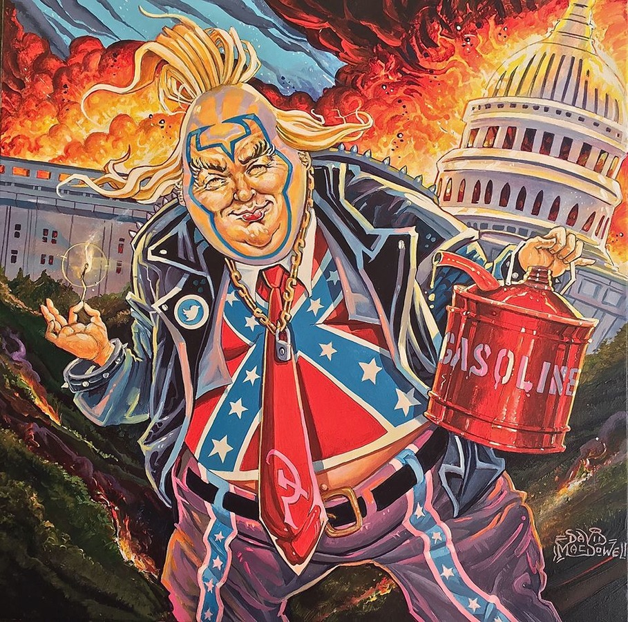 The Orange Bastard! by Dave Macdowell Artvee