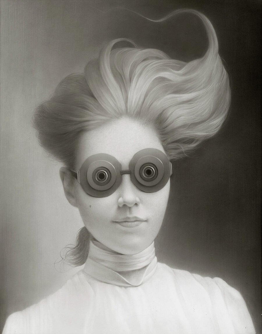 Miss Emily and Her Spectre Goggles by Travis Louie Artvee