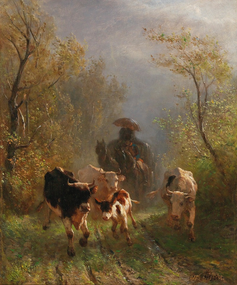 Encounter on the Country Road by Otto von Thoren Artvee