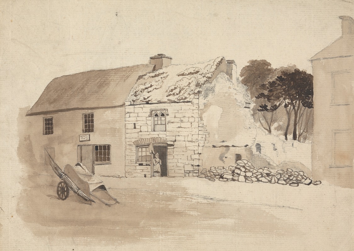 Houses at Kilmallock by Thomas Crofton Croker Artvee