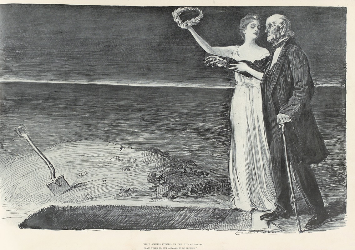 Hope springs eternal in the human breast by Charles Dana Gibson Artvee